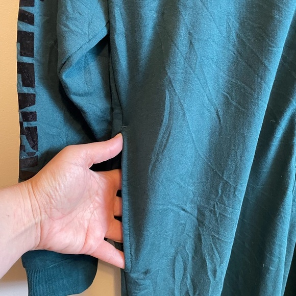 Savage X Fenty Hooded Jumpsuit Pajamas One Piece Lounge Rihanna size small Green - Picture 6 of 6